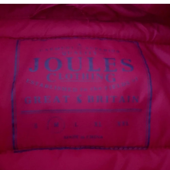 Joules GO TO Red Padded Gilet Bodywarmer Medium 10/12 uk womens - Picture 5 of 7
